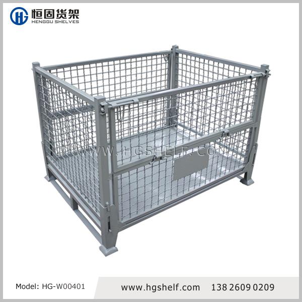 折疊式金屬網(wǎng)籠箱,廣州恒固貨架
